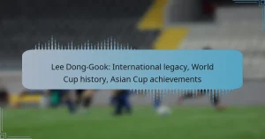 Lee Dong-Gook: International legacy, World Cup history, Asian Cup achievements