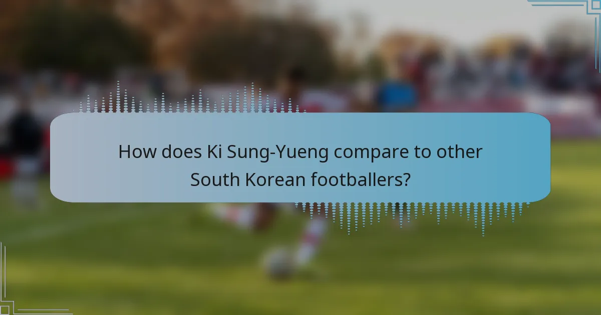 How does Ki Sung-Yueng compare to other South Korean footballers?